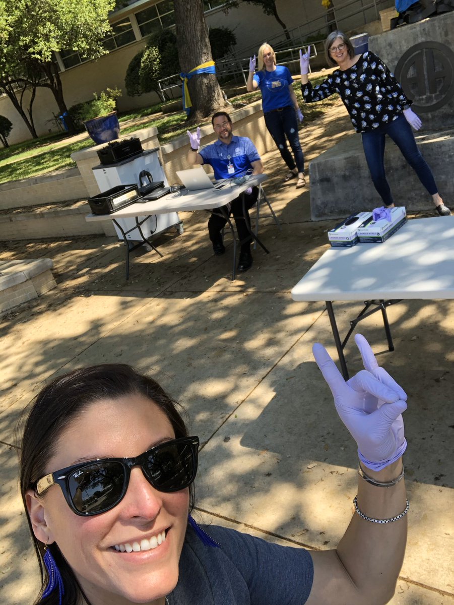 AHISD's tweet photo. As we close out our first week of Continuous Learning, we are throwing our Mules Up and celebrating Mule Spirit Friday! #AHISDMyStory #MulesUp https://t.co/zHJDLnDrY9