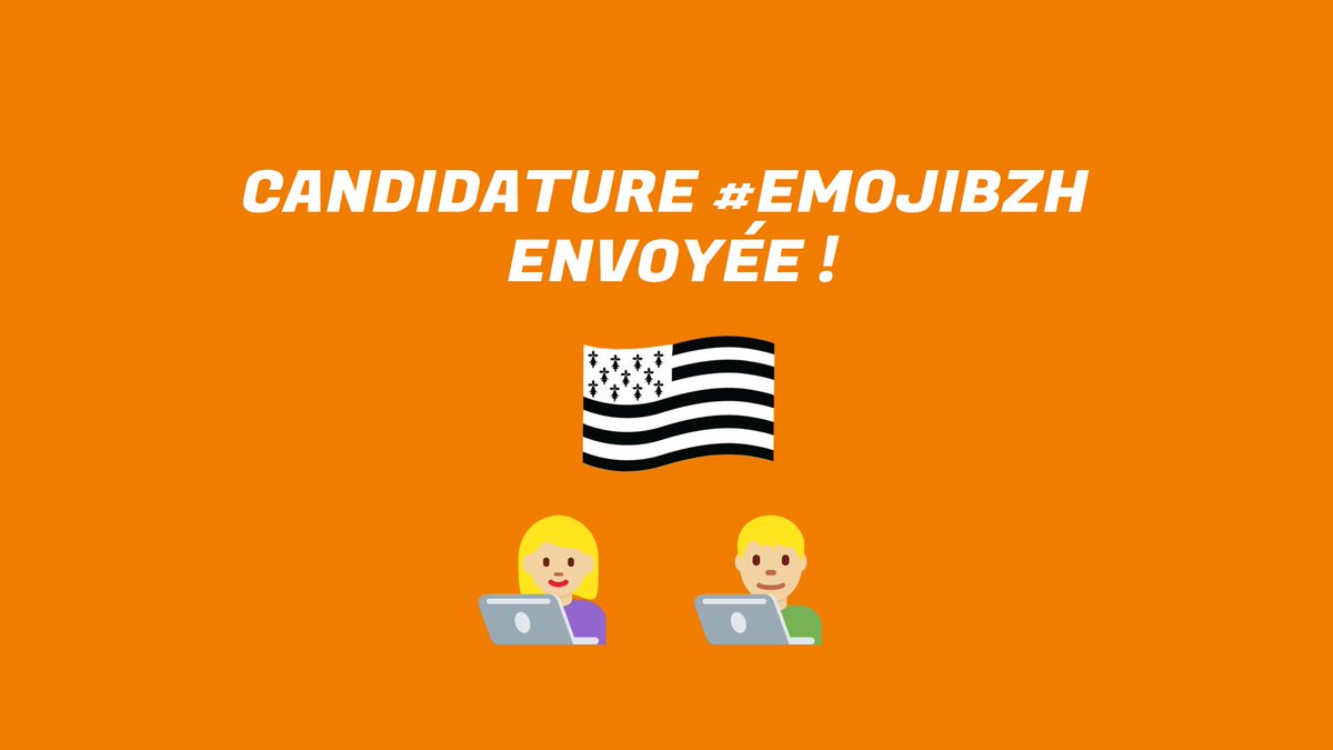 emojibzh's tweet photo. Hello #EmojiBZH👋! Nous vous informons que la candidature pour donner vie à l’emoji drapeau breton a été envoyée 👏! Vos 405 886 tweets ont évidemment été mis en avant❤ Nous aurons les 1ers retours sur la candidature début mai ! #RestezChezVous😘#Bretagne https://t.co/VCu9srX1D6 https://t.co/8P8kPy8su4