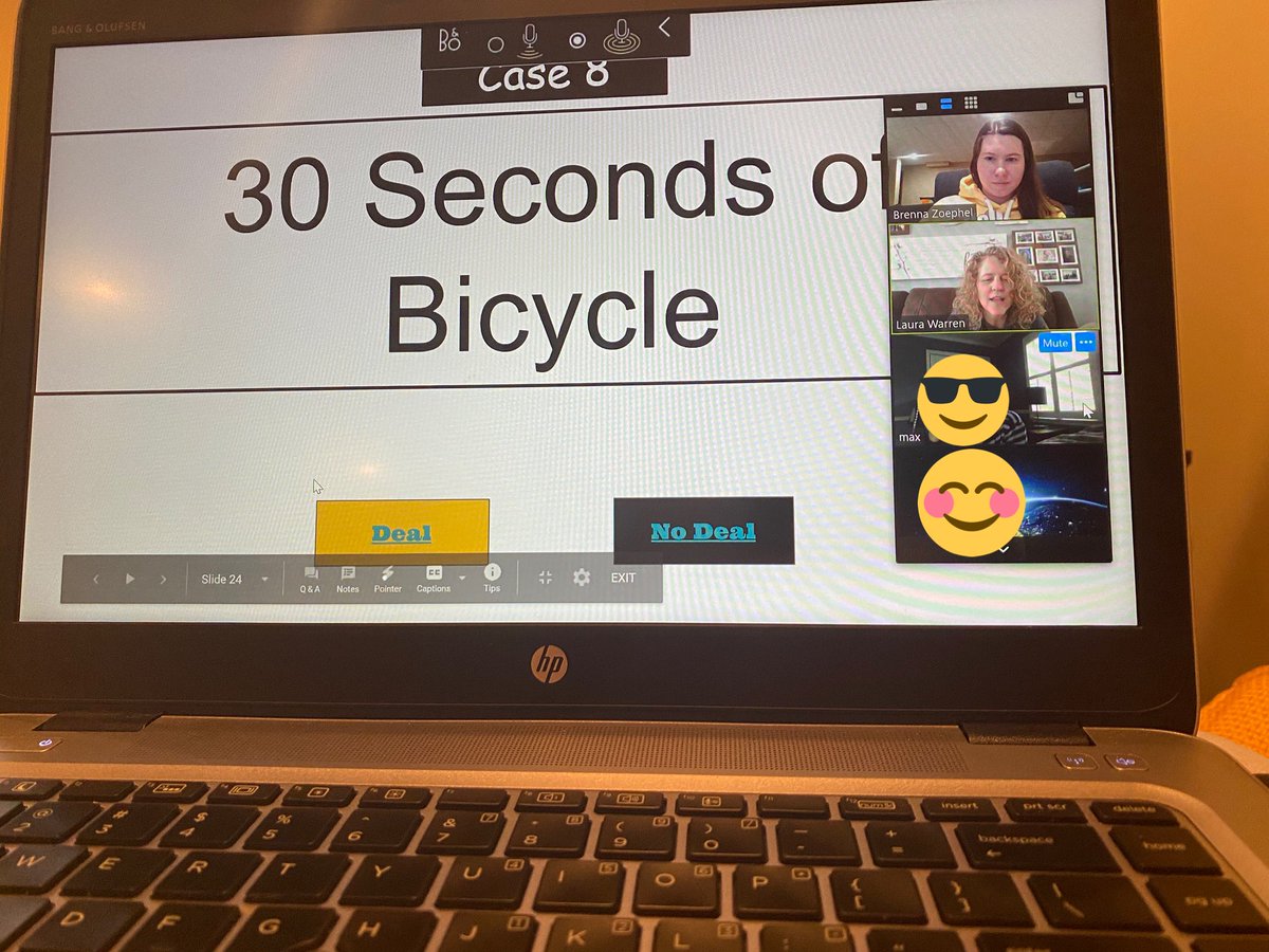 Zoom Deal or No Deal with Mrs. Warren this morning! It was great to start the day getting some movement in as a class. #BByou203 #together203