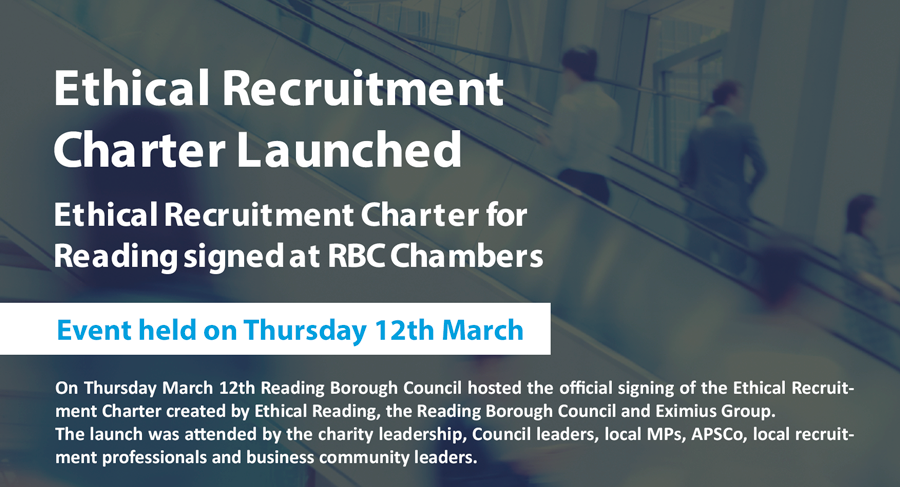 Eximius__Group's tweet photo. A great launch for the @ReadingCouncil who hosted the official signing of the Ethical Recruitment Charter created by 
@EthicalReading Reading Borough Council and 
@Eximius__Group
 #Readingboroughcouncil #EthicalReading #EximiusGroup

https://t.co/4tnhvW3gGL https://t.co/hkUdDfHTH8
