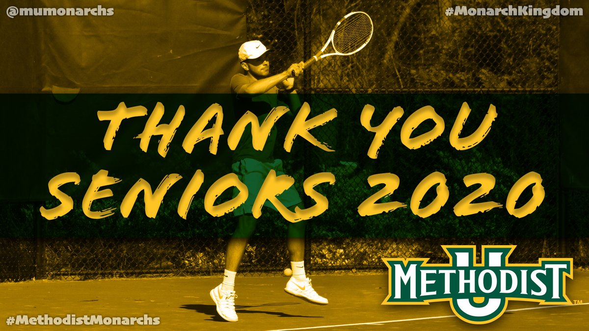 mumonarchs's tweet photo. A big thank you to the Monarch men's tennis Class of 2020! #seniors #MethodistMenstennis #methodistmonarchs #MonarchKingdom https://t.co/Z0FNEUqEgs