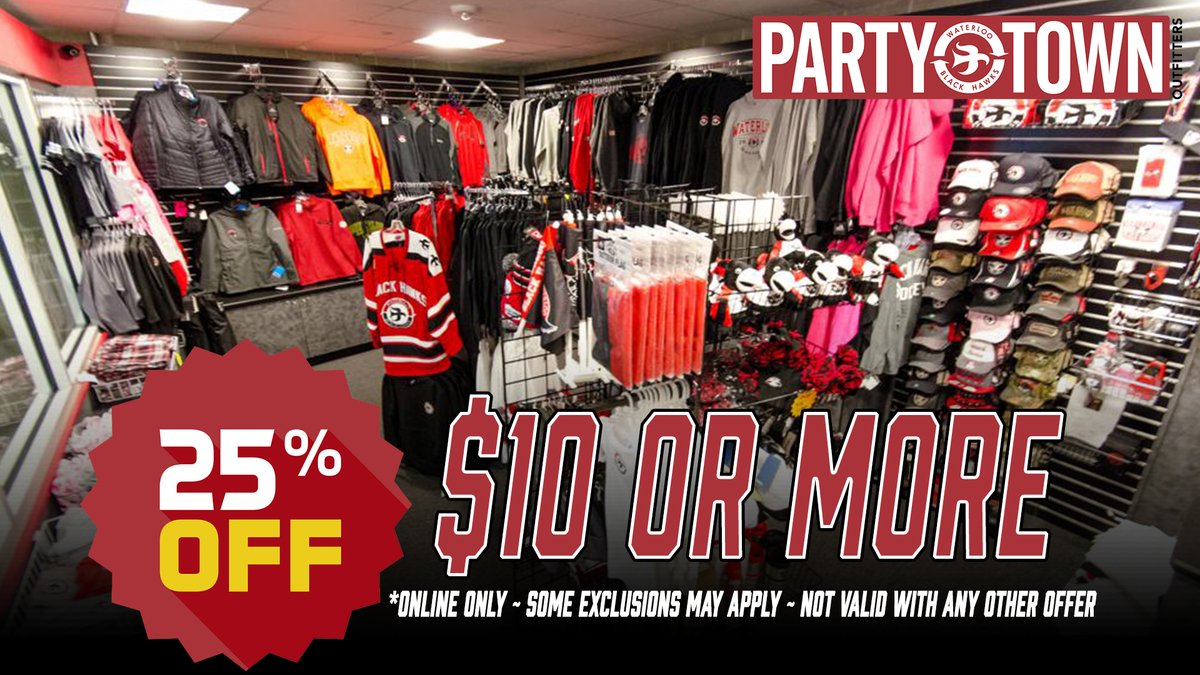 BlckHawksHockey's tweet image. Get 25% Percent Off your purchase of $10 or More on our online store!  
Click the link so you don't miss it! 👇👇👇
🔗: bit.ly/ShopWBH 
(Discount applied automatically)