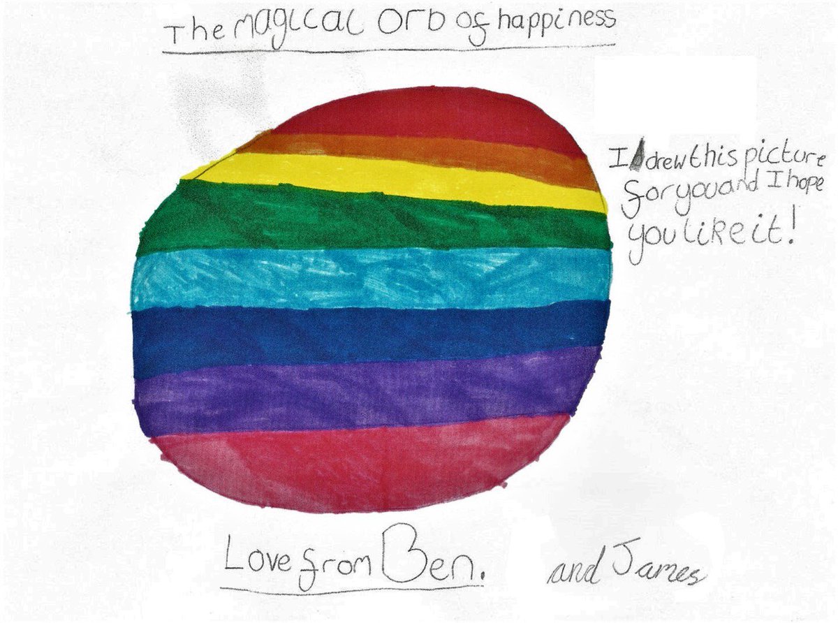 I think a time like this is worthy of my first Tweet. Here’s a message of hope from my kids!