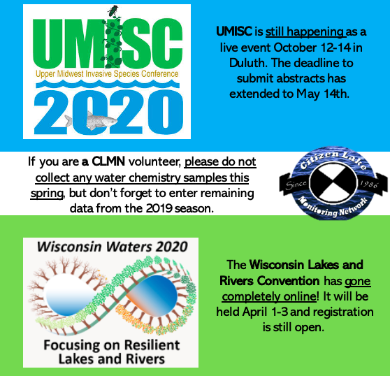 Here's some information on participating in lake/river programs this spring and summer!