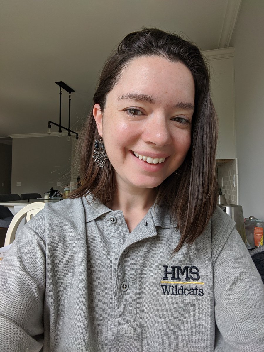BHDuckworth's tweet photo. Connecting with teachers in (now digital) Reading Reconsidered book club while celebrating the final day of #HCSDigitalSpiritWeek While I love all my schools, I need to get more gear. Spreading the ❤️ w/ owl earrings for some Ooltewah ❤️ too. @hamcoschools @Doug_Lemov https://t.co/sjuMzqRvv1