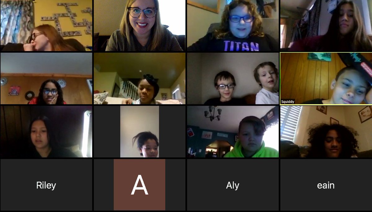 Shewell_In_6th's tweet photo. My 💜 is BURSTING 🥰. I💜 these faces more than anything! My 💜 is truly breaking not being able to see them, hug them, laugh w/ them, teach them, & learn from them. I'm thankful to have the tech to stay in touch w/ my kiddos! #virtuallearning #wereinthistogether #keepitpostive https://t.co/v2LkjUmucC