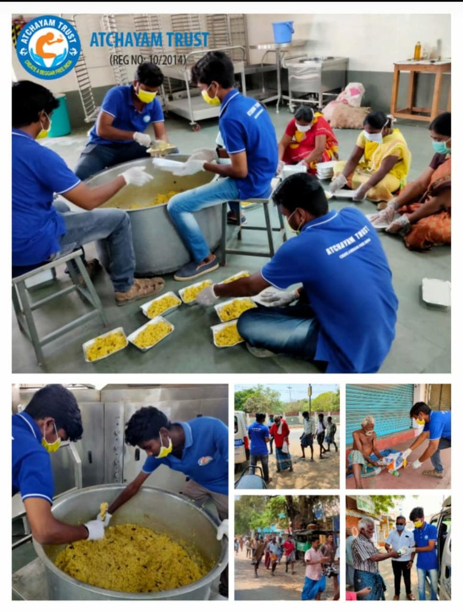 ATCHAYAMTRUST's tweet photo. அரசின் ஊரடங்கு உத்தரவின் பின்பு மனிதத்தை காக்கவும் மக்கள் பசியைப் போக்கும் நோக்கில்

நமது #அட்சயம் அறக்கட்டளை  அரசு ஆதரவுடன் இன்று ஈரோட்டில் சாலையோரம் உள்ளவர்களுக்கு உணவு வழங்கினோம். நாள் 3

@THChennai
 
@PMOIndia
 #Atchayam #Covid_19india #21daylockdown https://t.co/J6xo8JIGz4