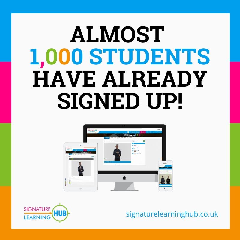 SignatureDeaf's tweet photo. If you're a Signature student make sure you don’t miss out on the chance to access your free BSLhomework, for more information visit: https://t.co/761Xh6v7Cm

#SignatureLearningHub #BSL #Signature https://t.co/aK7zPESatg