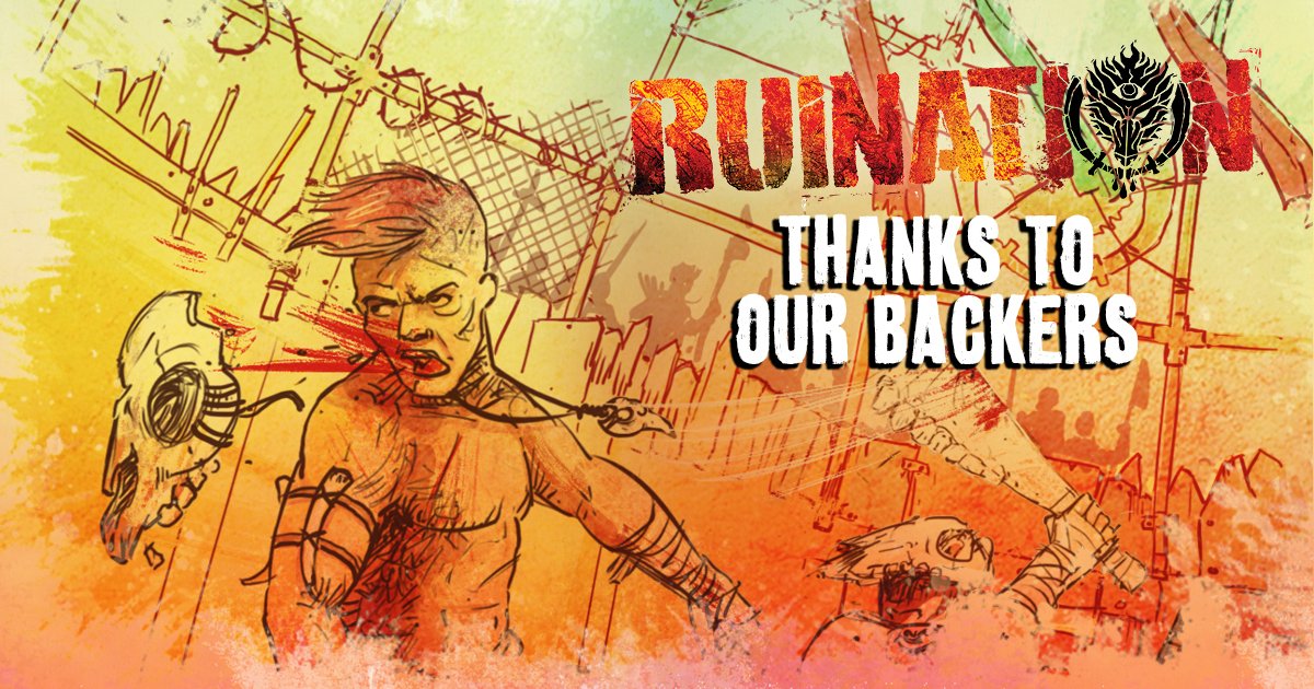 kolossalgames's tweet photo. Thank you so much for bringing #Ruination to life!
Whether you were here on day one, or just backed at the last minute, thank you so much all 784 of you for your tremendous support! 🙏
We will late you know as soon as the late pledge is open 😉
➡ https://t.co/UmTp5YiV06 https://t.co/VGq9tC6R1y