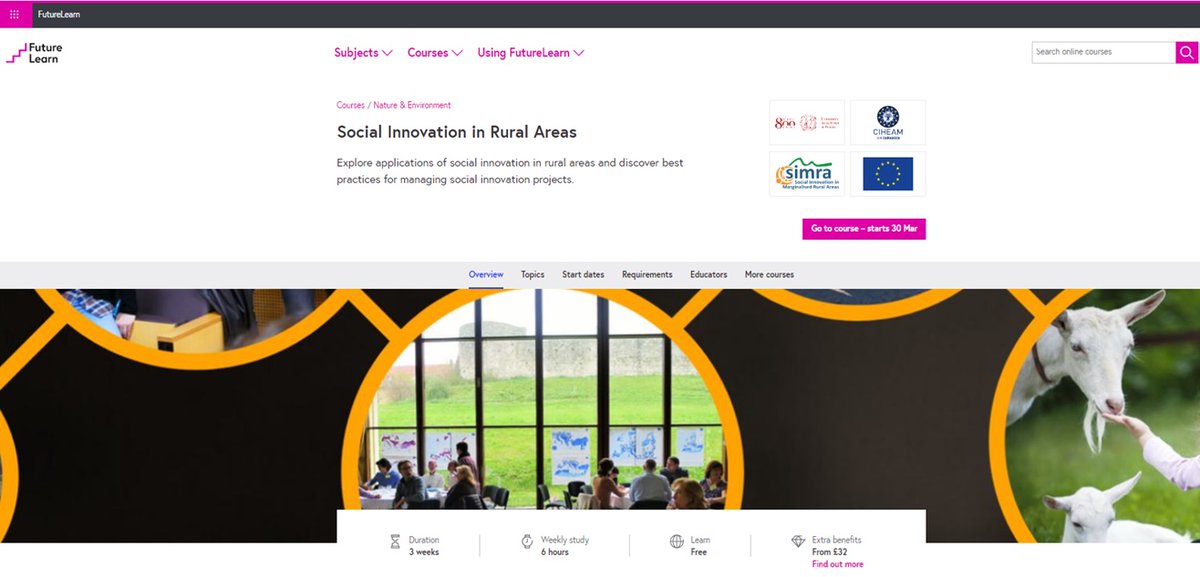 James Hutton Institute (@jameshuttoninst) on Twitter photo What is #socialinnovation? Why does it happen? Sign-up for the exciting new #MOOC on Social Innovation in Rural Areas produced by <a href="/simra_eu/">SIMRA</a>, coordinated by <a href="/MariaNijnik/">Prof Dr Maria Nijnik</a> <a href="/HuttonSEGS/">SEGS James Hutton</a> and starting on 30th March. Details at futurelearn.com/courses/social⦠What is #socialinnovation? Why does it happen? Sign-up for the exciting new #MOOC on Social Innovation in Rural Areas produced by <a href="/simra_eu/">SIMRA</a>, coordinated by <a href="/MariaNijnik/">Prof Dr Maria Nijnik</a> <a href="/HuttonSEGS/">SEGS James Hutton</a> and starting on 30th March. Details at futurelearn.com/courses/socialā¦