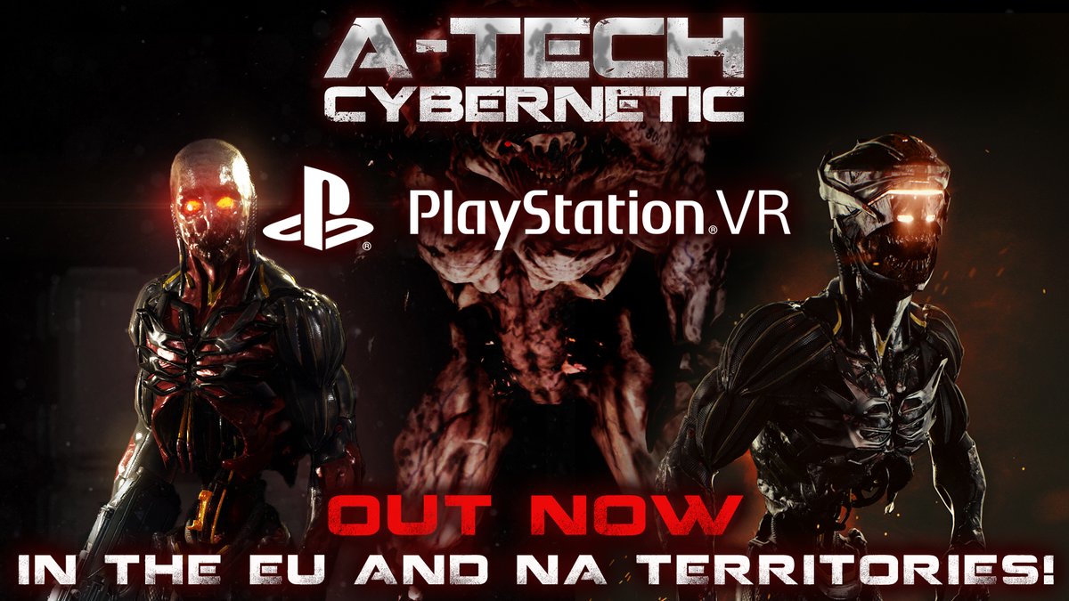 XREALGames's tweet photo. #ATechCybernetic is out on the #PlayStationVR platform in the EU and NA territories!
Check out the trailer: https://t.co/1AmHIwSave
🤘Are you ready for some intense action? 🤘
Buy now: https://t.co/JZIzsHRe9K
#PSVR #NewRelease #IndieGameDev #VirtualReality https://t.co/OeuI8j094A