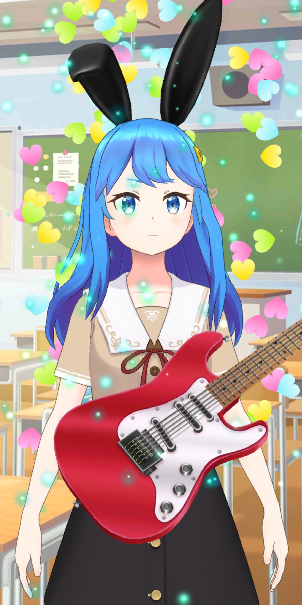 ぶるー 今日の服と教室の壁紙似合いますね ᵕᴗᵕ ギターかっこいい 弾けずにやめてしまった経験があるのですけど 今はアコギ弾けたらカッコイイのになぁとちょっと後悔してます W T Co Tbkk0dtqbm Twitter