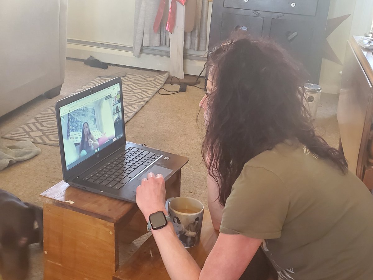 CrawnMs's tweet photo. Teacher Cadets presenting their LifeLines Projects via Google Meet! They are going to be amazing and well prepared teachers. They are now experienced with Distance Learning; add that to their resume! https://t.co/vKJZ1vxUTZ