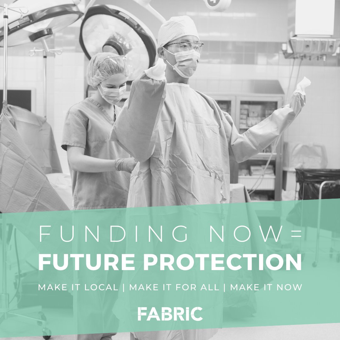 BE PART OF THE SOLUTION NOW &amp; BETTER PREPARE US FOR NEXT TIME! Help an immediate need to create PPE medical grade gear by helping fund the equipment it takes to create it! The time is NOW!  Make these supplies available long term &amp; help us be better prepared!
Link in bio to help!