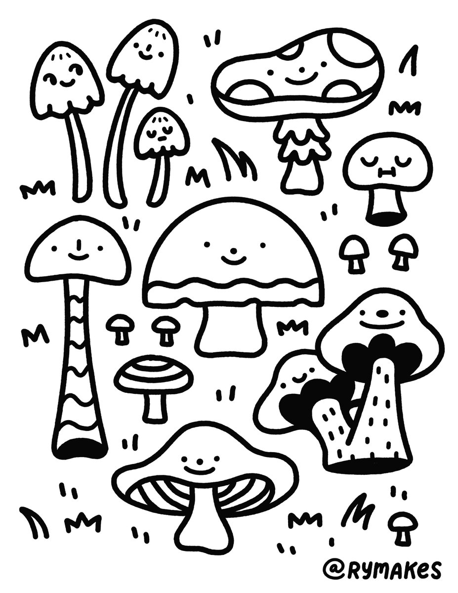 rymakes's tweet photo. Decided to do what a lot of other people are doing, and made coloring book pages.  Six pages total, print on your own, great for kids &amp; adults, full of drawings of nicer things.  Pay what you want, download here! 🌈https://t.co/duY3Vh4VcR https://t.co/jKFl0qDl4D