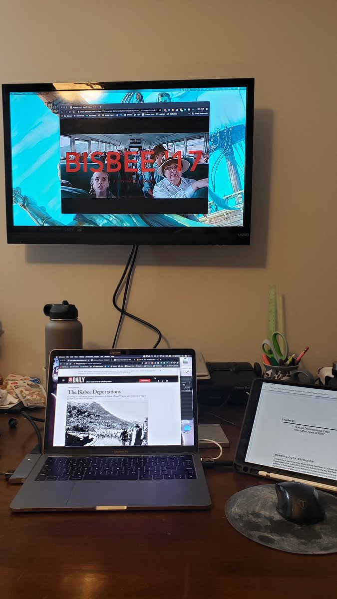 Romano_PoliSci's tweet photo. Note prepping for next weeks #PopcornPolitics class. Showing the (IMO) remarkable @Bisbee17Film. Talking documentary films and politics. Saw this at #LostWeekendXI, so thanks to @CinemaBandwagon for bringing the film to my attention. https://t.co/f3zhvWLfRv