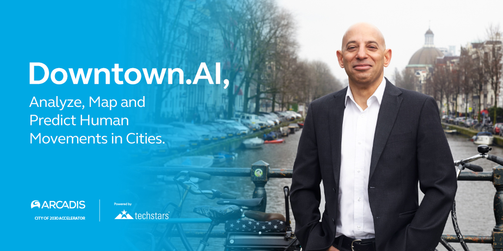 Congrats to <a href="/DowntownAI/">Downtown.AI</a> on being selected to Arcadis' City of 2030 Accelerator program! 🙌 Based in #Vancouver and #PaloAlto, users can view traffic forecasts for urban modes of transportation including pedestrian + #micromobility patterns. Learn more: bit.ly/2xrTixn