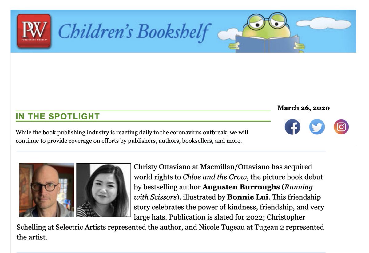 I wrote a children’s book and my favorite illustrator in the universe, Bonnie Lui, agreed to create the artwork. If Bonnie had illustrated books when I was a kid, I never would have grown up. @superbonart⁩ #christyottavianobooks #picturebooks ⁦#PublishersWkly #librarian