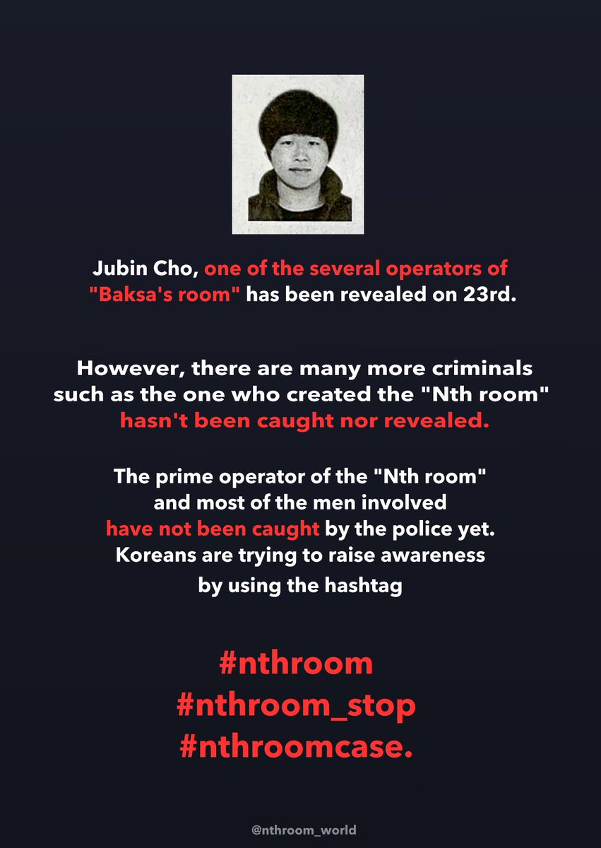 rz94545's tweet photo. We dont want to live in the same country as sex offenders more than 260,000
We need your attention in worldwide
Please join with us
Please use this hashtag
#NOMORE_NTHROOM
#n번방재판_오덕식_배제해 https://t.co/omO7Mh8uqd