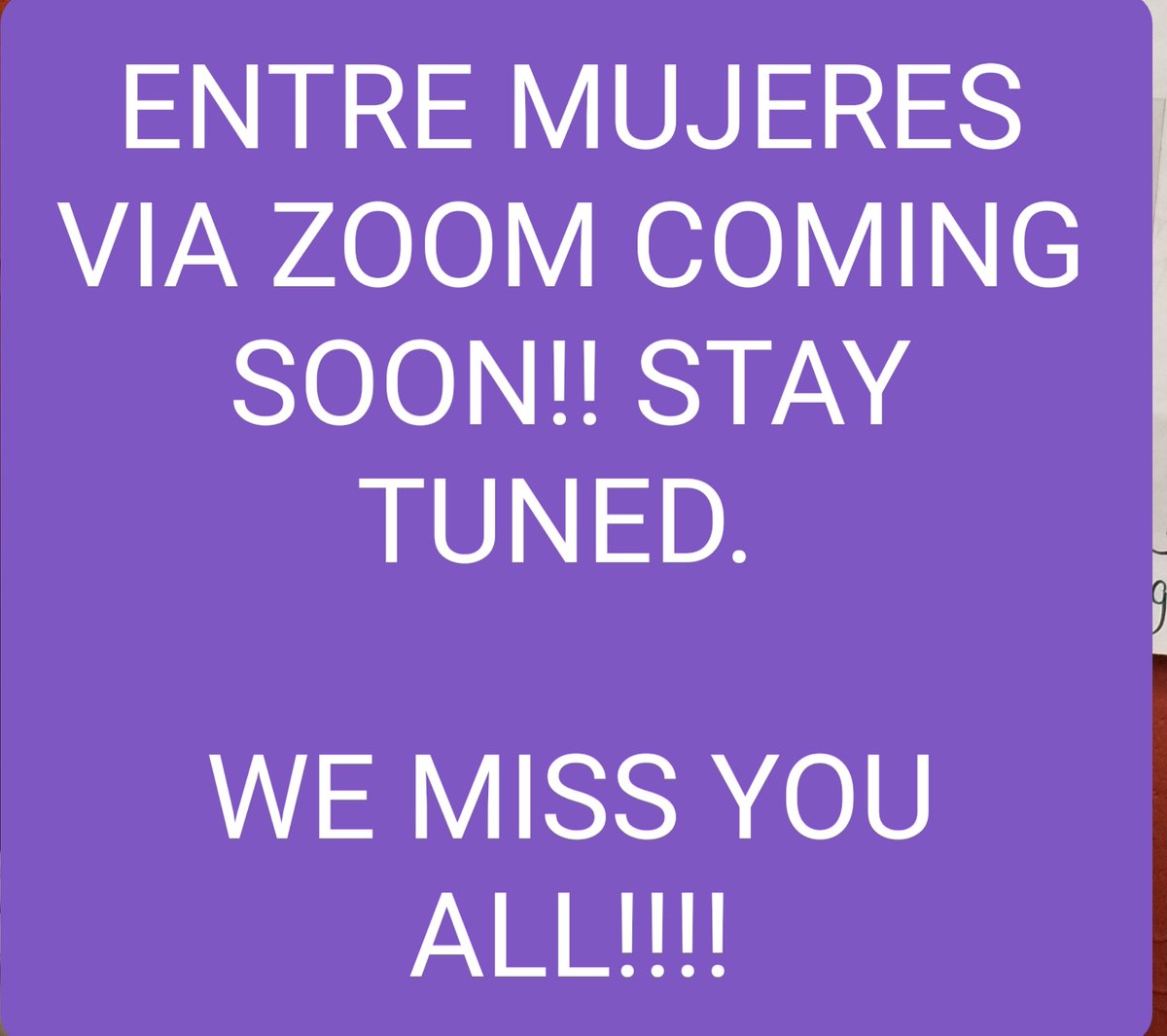 PRAHD'S Entre Mujeres program will continue via Zoom until further notice. We miss our cohort and can't wait to see them again! COVID-19 will not stop us! #EntreMujeres #PRAHD <a href="/UPS/">UPS</a> <a href="/WeAreUnidosUS/">UnidosUS</a>