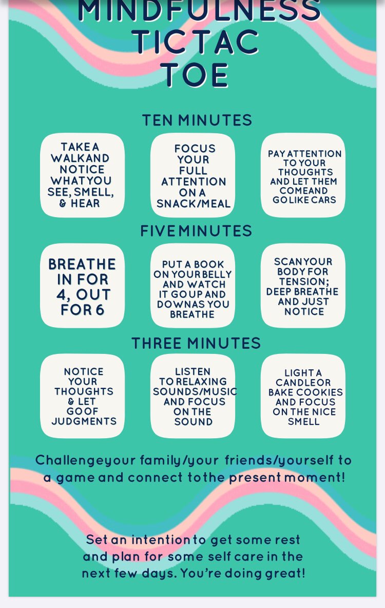 Thanks to our district’s mental health specialist, Lynne Swerhone, for her biweekly mental health tips. I’ll post these each week.