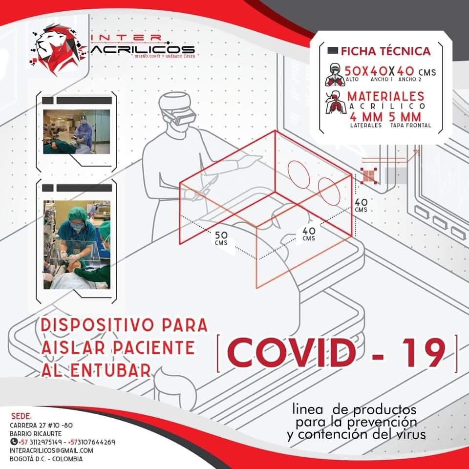 interacrilicos's tweet photo. interacrilicos
Hola @minsaludcol ,@INSColombia,#Covid_19,👨🏻‍🔬👩🏻‍⚕️estamos fabricando este dispositivo para procedimientos en salas de cuidados intensivos, puede salvar vidas ,más información 📞 3112975149
⛑️☑️ Interacrilicos@gmail.com https://t.co/R05uUaRqQO