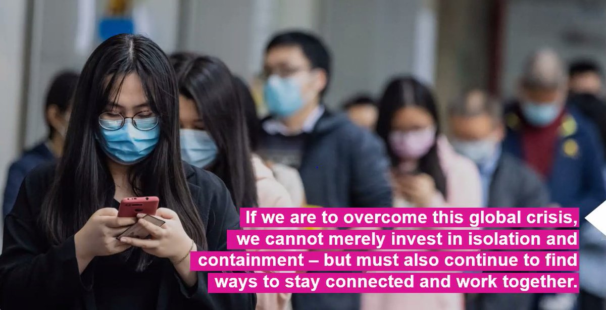 mZaroda's tweet photo. #COVID19 does not only have to mean containment. The opportunity lies in connection. @AspenInstitute @WeberShandwick https://t.co/M6LwteUei4