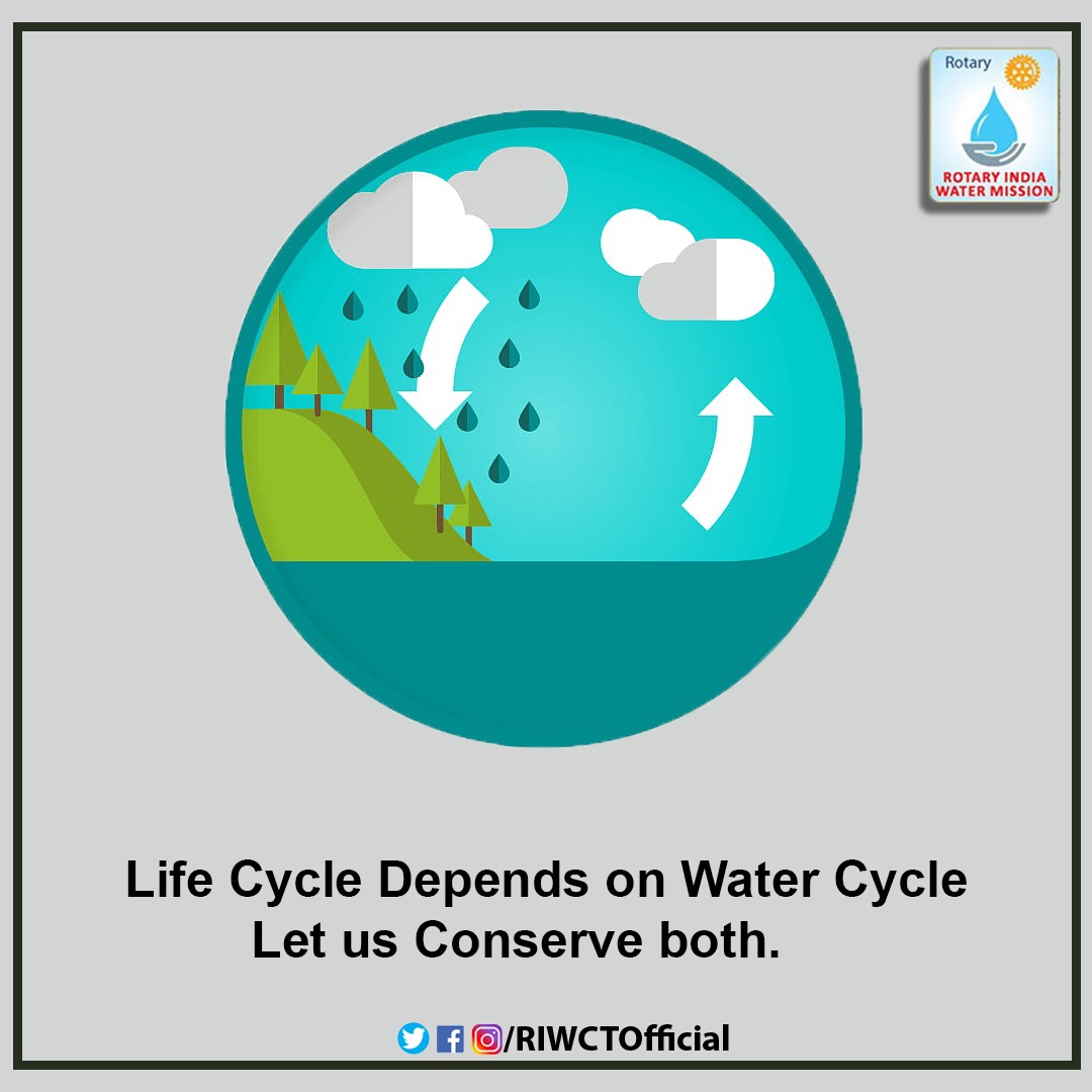 RIWCTofficial's tweet photo. Life cycle depends on #Water cycle, let's conserve both.
Like/Follow us on Facebook:
https://t.co/kYLmhtT1x4
Follow us on Twitter:
https://t.co/gu6OQ5OAcx
Follow us on Instagram:
https://t.co/FalwlWQD4G
#SaveWater #RIWCT #RIWM #RotaryIndiaWaterMission #Rotary https://t.co/Gjqqc7YWXx