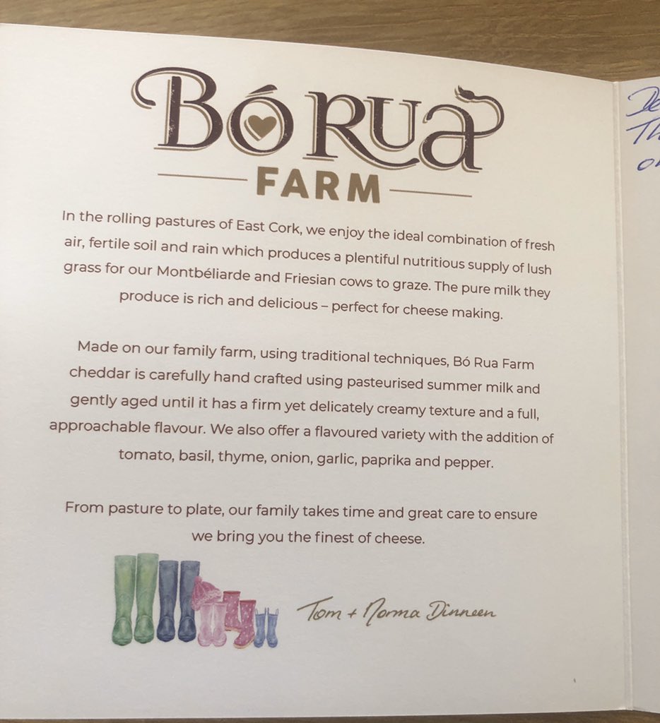 Such excitement! Two packages arrived this am.The first is my award-winning <a href="/BoRuaFarm/">Bó Rua Farm</a> Cheese, all the way from east Cork. Beautifully fresh in its Coolimate box-thanks Norma and Tom. Thrilled to be the 1st online customer. ShopIrish #BuyIrish Please support small Irish producers