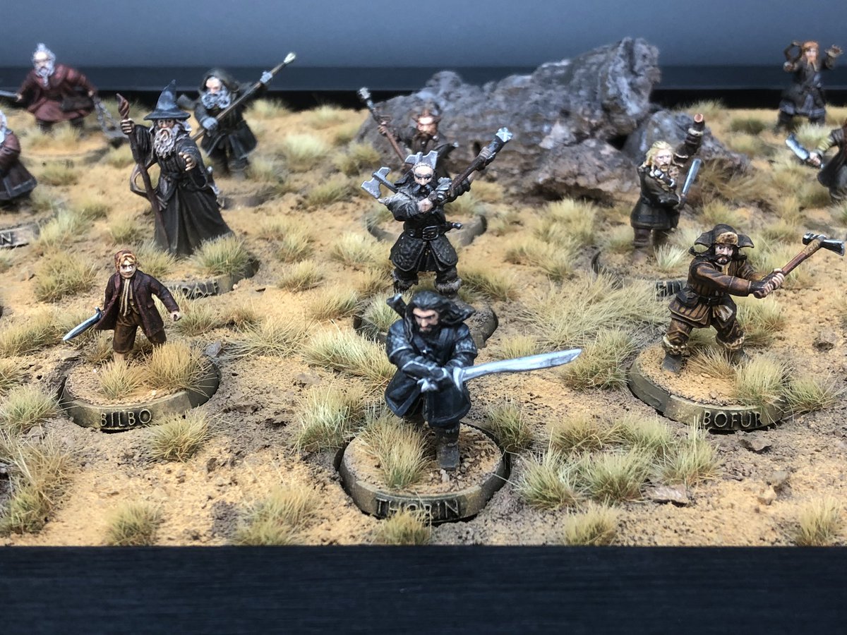 BoardsBb's tweet photo. Thorins Company finally got finished and as I put so much effort in to painting them I decided they deserved a pretty display board 🙂 see! not just for blood bowl! https://t.co/gEeFWVadtw