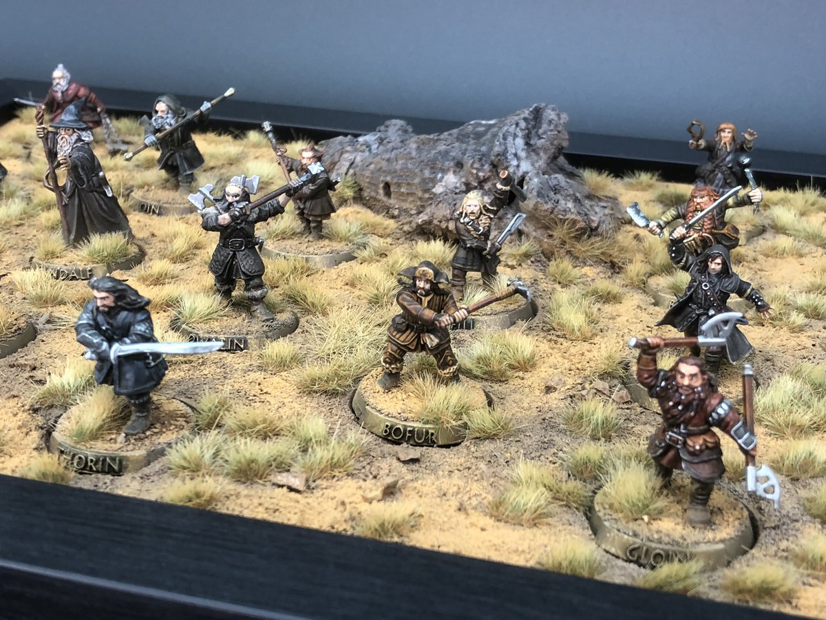 BoardsBb's tweet photo. Thorins Company finally got finished and as I put so much effort in to painting them I decided they deserved a pretty display board 🙂 see! not just for blood bowl! https://t.co/gEeFWVadtw