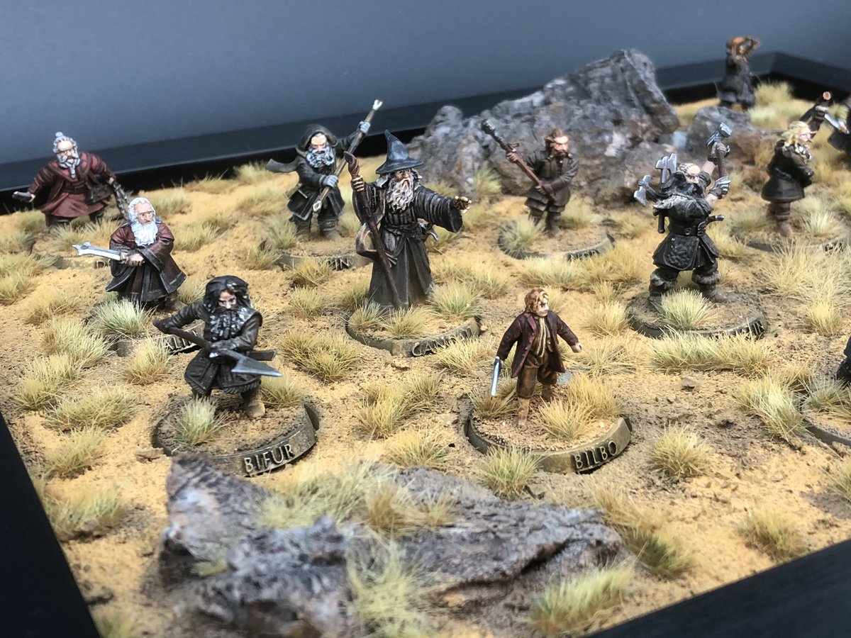 BoardsBb's tweet photo. Thorins Company finally got finished and as I put so much effort in to painting them I decided they deserved a pretty display board 🙂 see! not just for blood bowl! https://t.co/gEeFWVadtw