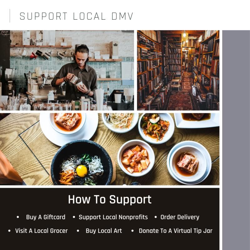 The #DMV has a special place in our hearts. Not only are we headquartered in the District, but the majority of our Enovational family lives right here in the DMV. To help our neighbors, we're supporting local and hope you will, too. #supportlocal #SmallBusiness #dc #eatlocal