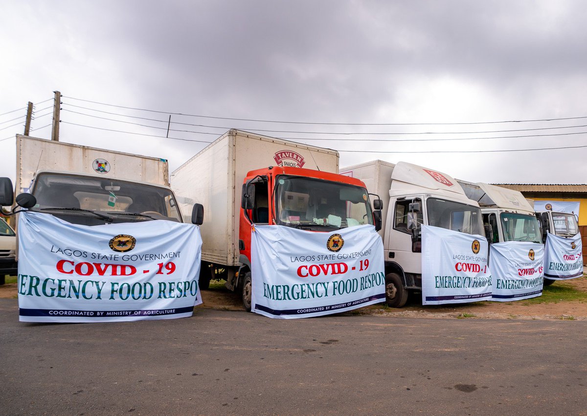 jidesanwoolu's tweet photo. The stimulus package will contain bags of rice, beans, garri, bread, dry pepper, drinking water and vitamins. We want each ration to last for 14 days as we continue to evaluate the impact of #COVID19.

Please stay home with your loved ones. We want the best for you. https://t.co/kxE9lrpAZf
