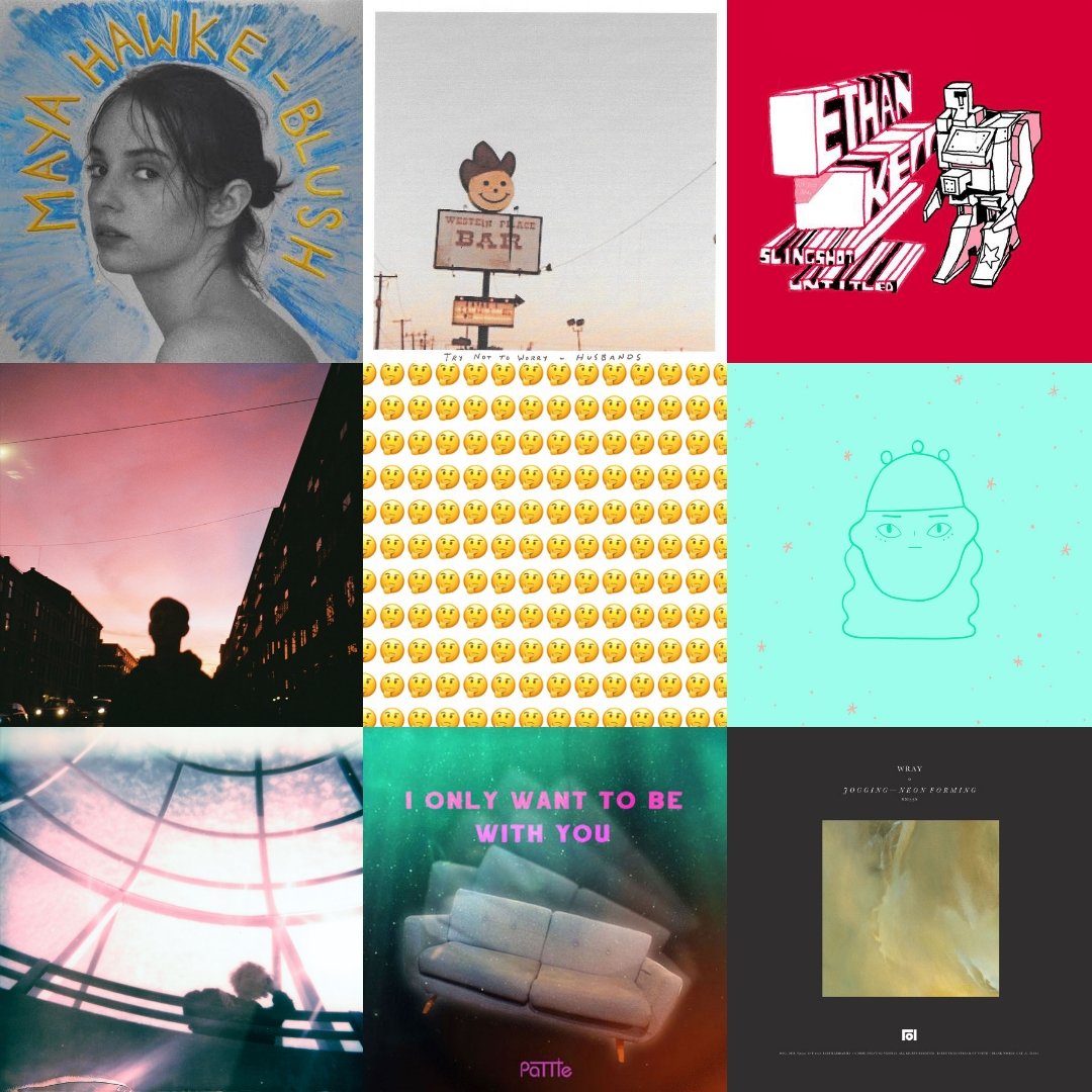 urnumusic's tweet photo. #NewMusicFriday 💿🎵🎶

▪️Maya Hawke - by myself
▪️Husbands - try not to worry
▪️Ethan Kerr - slingshot  
▪️Ruben Dawnson - sayimgood
▪️Mouth Breather - these thoughts
▪️Japan, Man - cautious
▪️Found Space - don't let it go
▪️Pattie - I only want to be with you
▪️Wray - joggin https://t.co/UgEWVcReuN