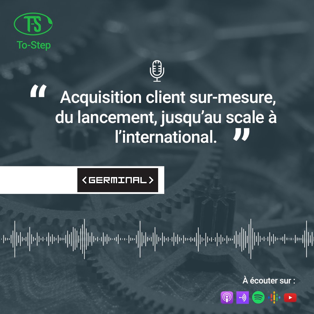 ToStepFR's tweet image. Grégoire Gambatto revient sur son aventure entrepreneuriale le temps de quelques minutes, avant d'aborder sous tous les angles son entreprise actuelle : Germinal.

🎙Lien du podcast : anchor.fm/to-step/episod…

#startup #growthhacking #podcast