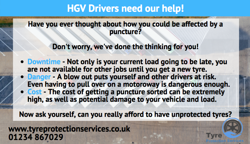 TpsSimon's tweet photo. #HGV #Drivers have you ever thought about how much a #puncture affects you? 🤔

Have a look at the possible dangers we've outlined 👇

Is it really worth leaving your tyres unprotected? 🤷‍♂️

https://t.co/3EqoKWsBxG

#TyreSafety #NoMorePunctures https://t.co/Xjr5vf8dJE