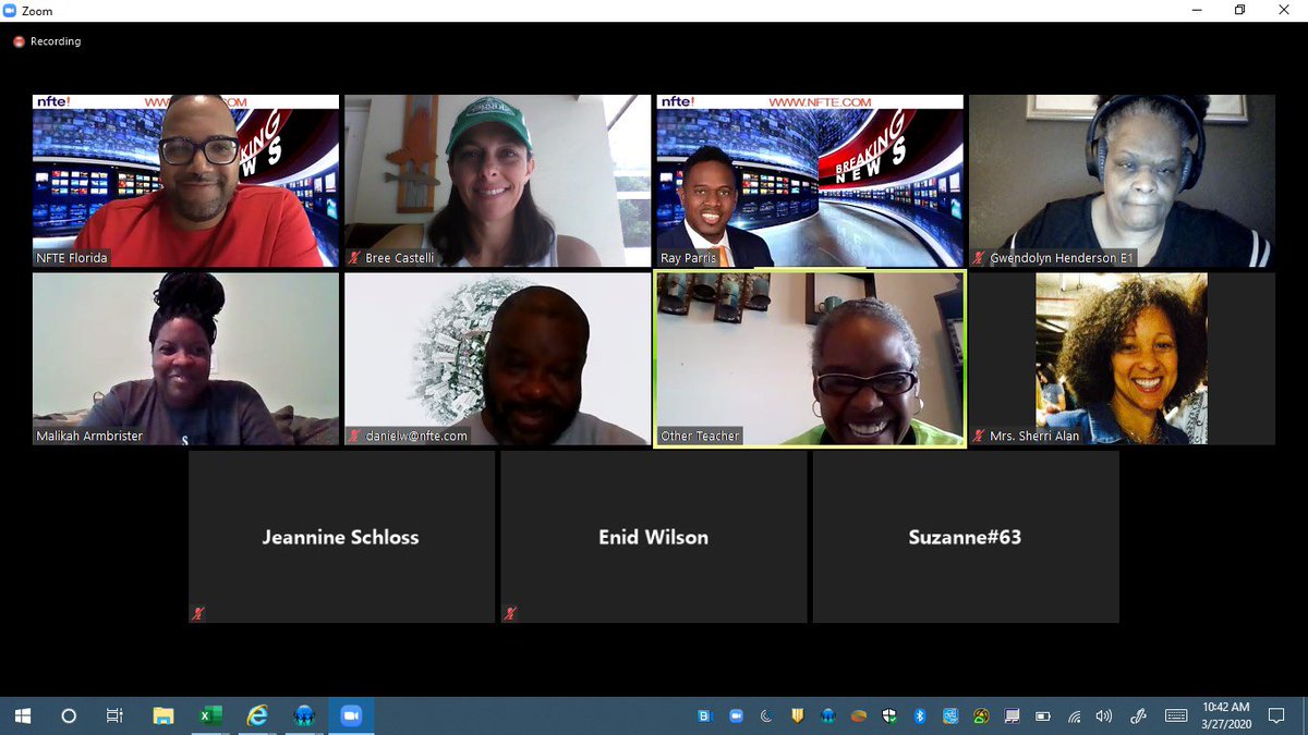 Thank you @NFTEFlorida for working with <a href="/HCPSCTAE/">Dept of Career, Technical, and Adult Ed</a> teachers to learn how to launch a successful virtual showcase for our students!