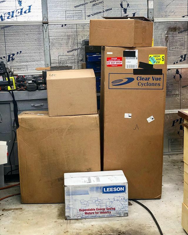 This isn’t an exciting pic, but it is for me! This is stage two of operation #dustfreeshop. Stage one is all the cleaning and rearranging. This is the new dust collector, a ClearVue cyclone! This is what I’ll be working on this weekend. I’m really excite… ift.tt/39mF65R