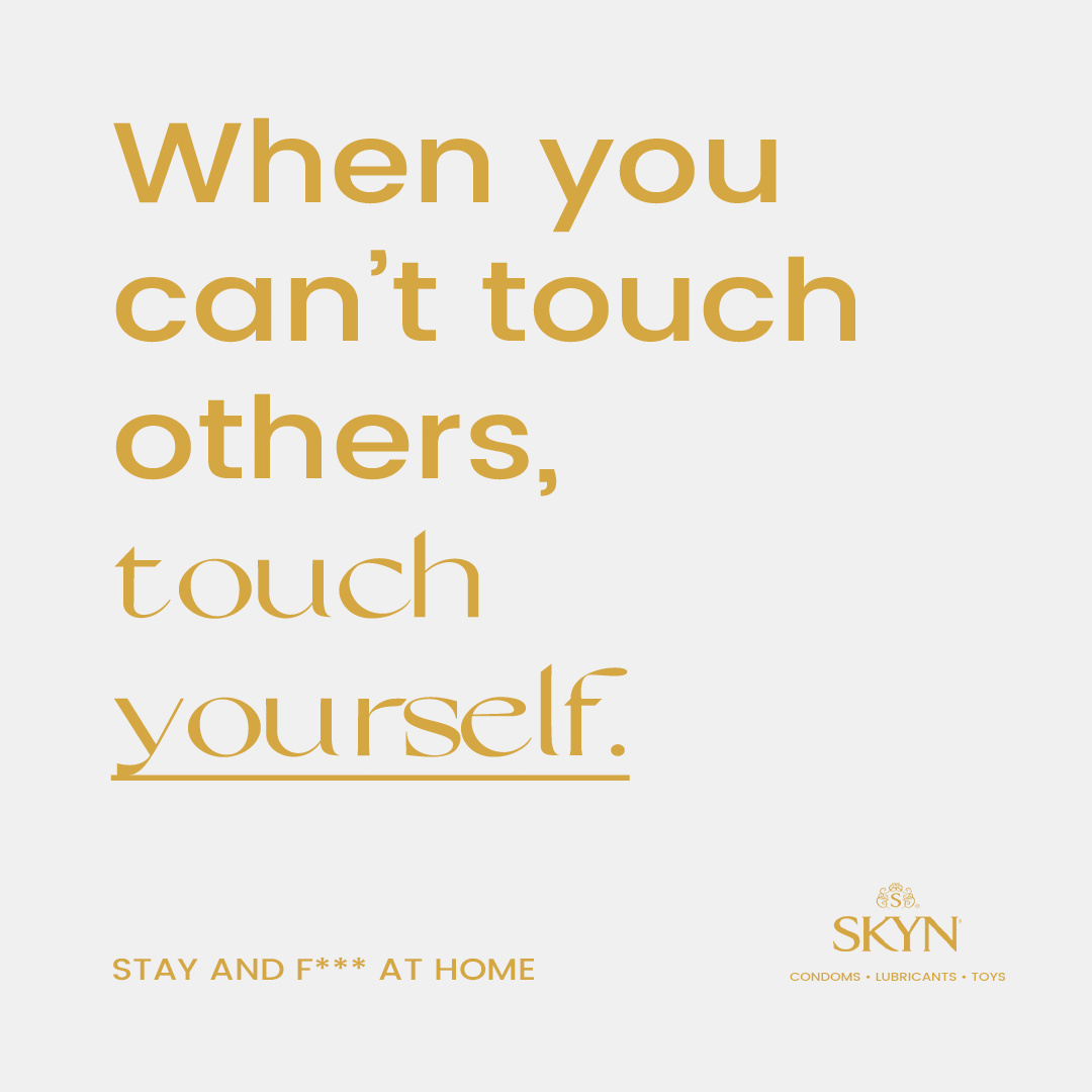 SKYNCondoms's tweet photo. Social distancing is key. #Staythefhome #Staythefuckhome https://t.co/nEAkARBkXw