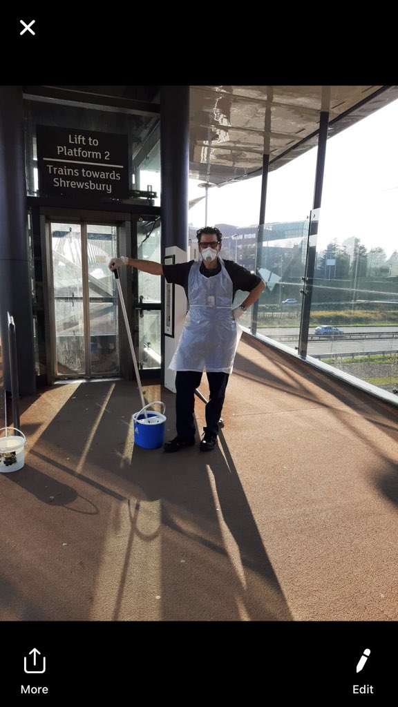 sammyjayrey's tweet photo. Staff on the front line .. so proud of them! #telfordandwrekin #cleaningteam #clapforkeyworkers https://t.co/M8rXSjfefy
