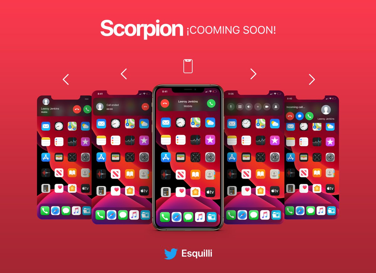 Scorpion - incoming banner, in-call controls, customizable, etc (dev - <a href="/esquilli/">Esquilli</a>). #CallBarX #alternative