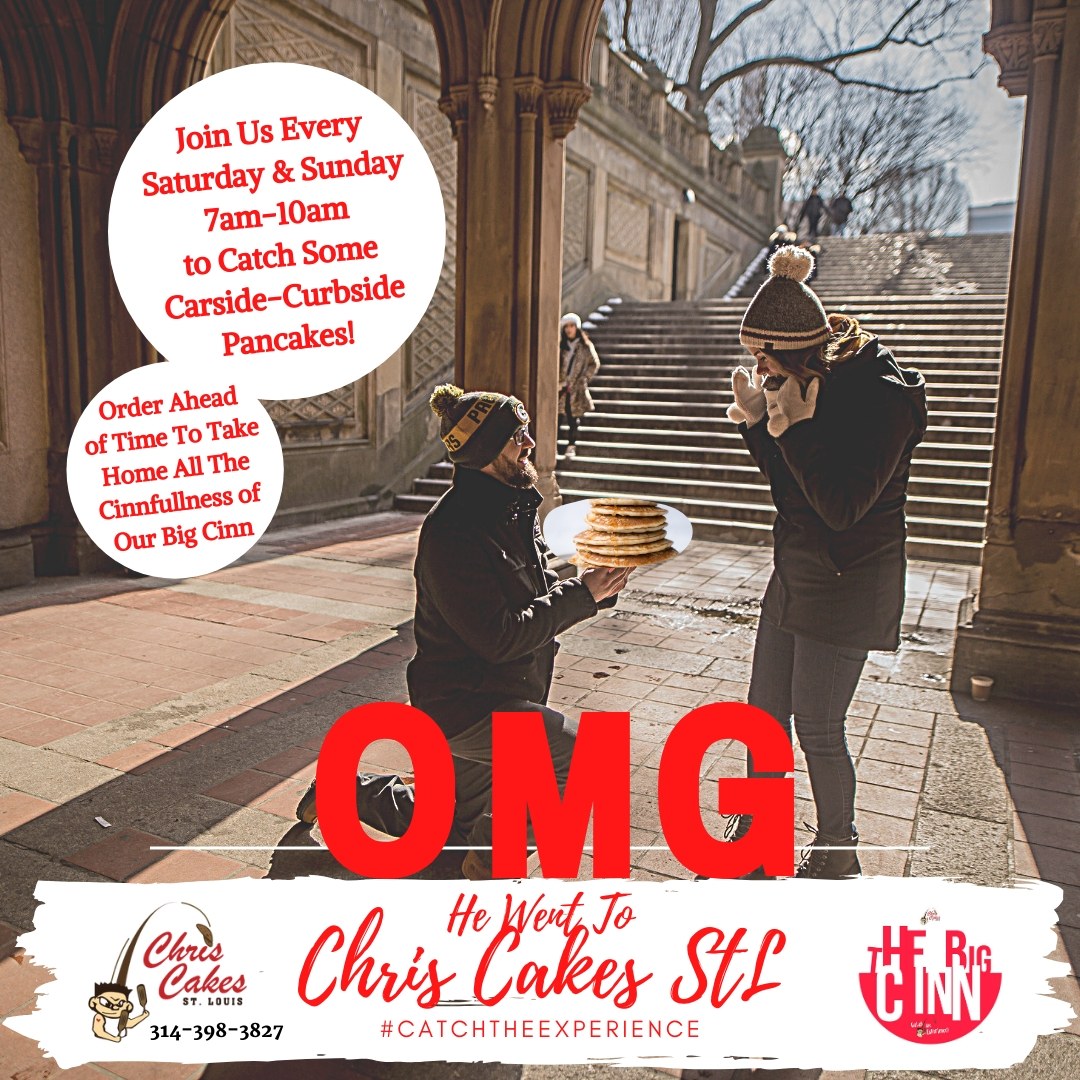 ChrisCakesSTL's tweet photo. We Can't Wait For You to Say You went to Chris Cakes StL Too.

Catch All The Pancake Flippin' Madness Saturday &amp; Sunday Morning. Carside-Curbside.

#theresnowhereeletobe #letsmakeitadate #callme #flippinpancakes #catchtheexperience https://t.co/oqbgBDpGM8