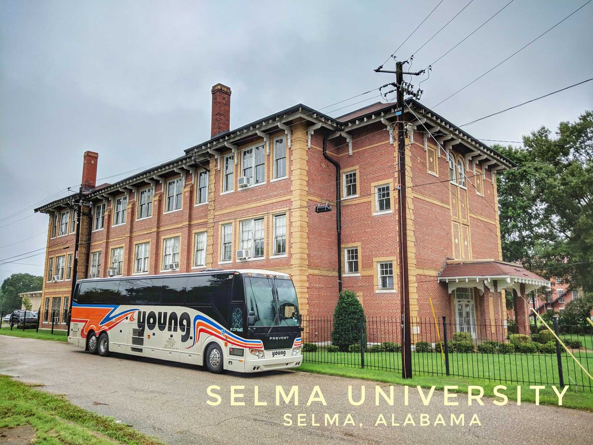 YoungBus1's tweet photo. We're reminiscing on all the trips we've taken in the past! We had a blast when we went all the way to Selma in Alabama! 😄❤️

#YoungTransportationandTours #Transportation #Tours #goIMG https://t.co/SXq7EtYViF