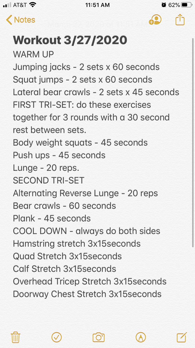 HoustonMSTCFB's tweet photo. Today’s Workout - when you’re done tweet out a pic with #TigerNation so I can see who is working out. https://t.co/ud1NRhXLB9