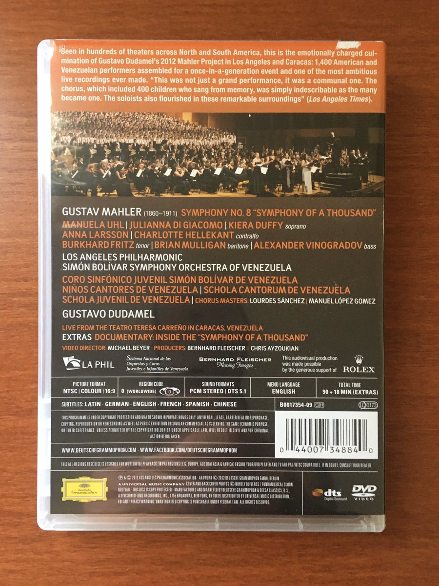 ScottCAvery's tweet photo. A great inspiring human event #mahler #mahler8 #gustavodudamel #themahlerproject #Caracas #classicalmusic #Venezuela #scottunes @LAPhil #simonbolivarsymphony Bravo maestro @GustavoDudamel #Nirvana https://t.co/s8O12S9Ia9