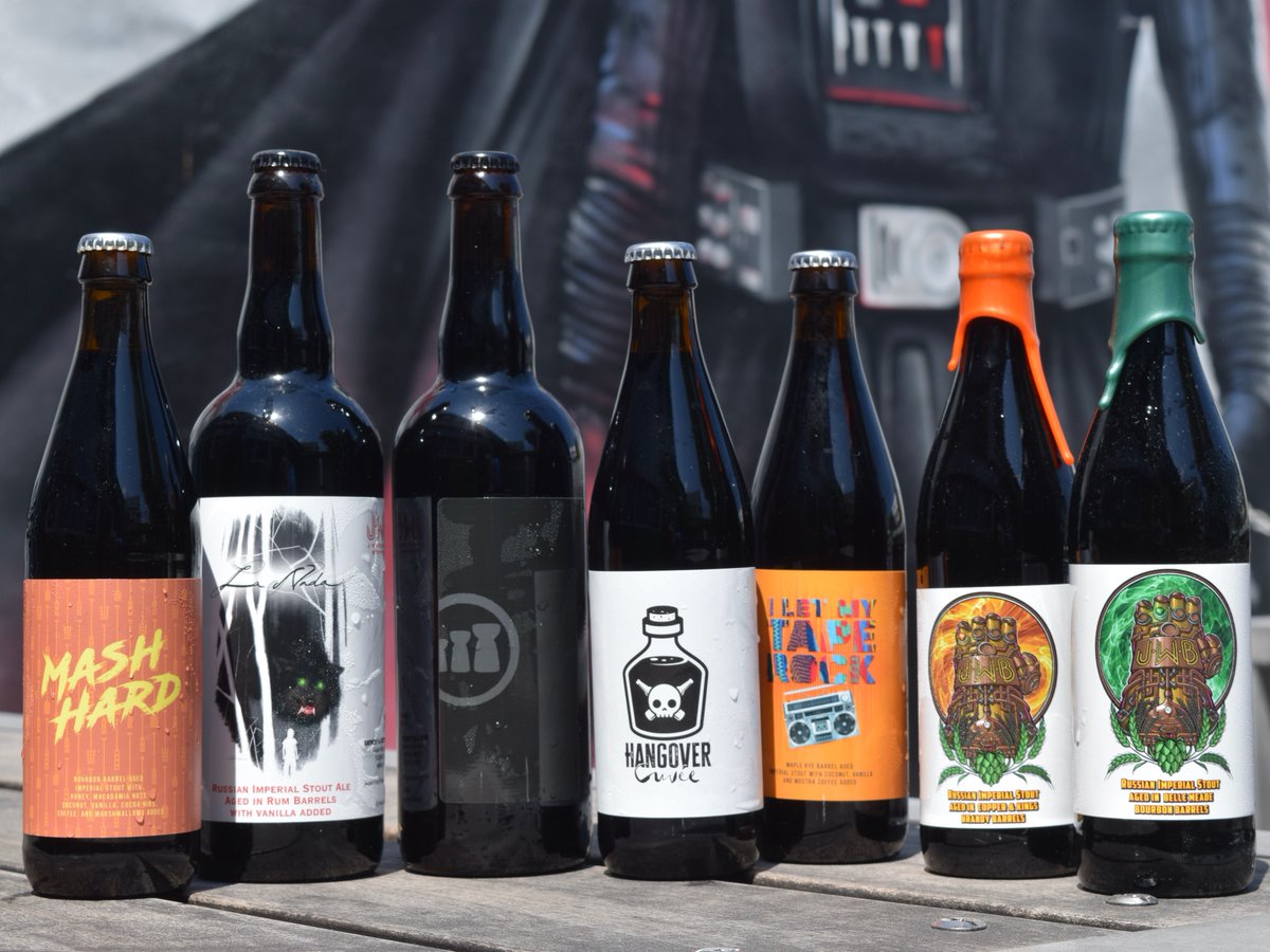 Just dropped on our online store: shop.jwakefieldbrewing.com: Mash Hard (2020), Rum BA Vanilla La Nada, BluCoco (2019), Hangover Cuvée, I Let My Tape Roll (2020), Infinity Gauntlet Series-Orange Stone (2019) &amp; Infinity Gauntlet Series-Green Stone (2019). WHILE SUPPLIES LAST!!! #JWB