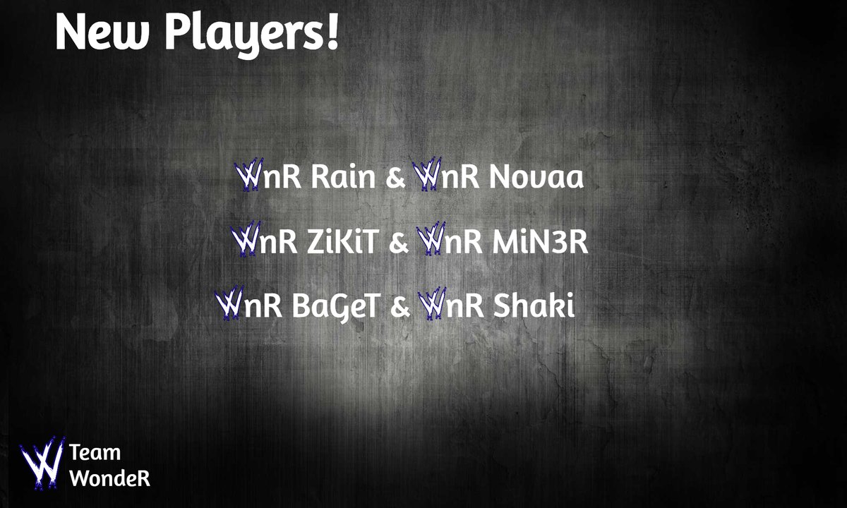 wonderteam6's tweet photo. New Players!
#GoWondeR https://t.co/bVBk0y3l52