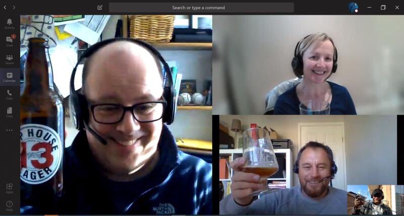 BabatundeSAPSA's tweet photo. Friday virtual team drinks... staying connected and keeping working from home and fun and as light hearted as we can. Stay safe everyone and Happy Friday! #lifeatSap #stayhome #solutionadoption https://t.co/uVi83IoLBA