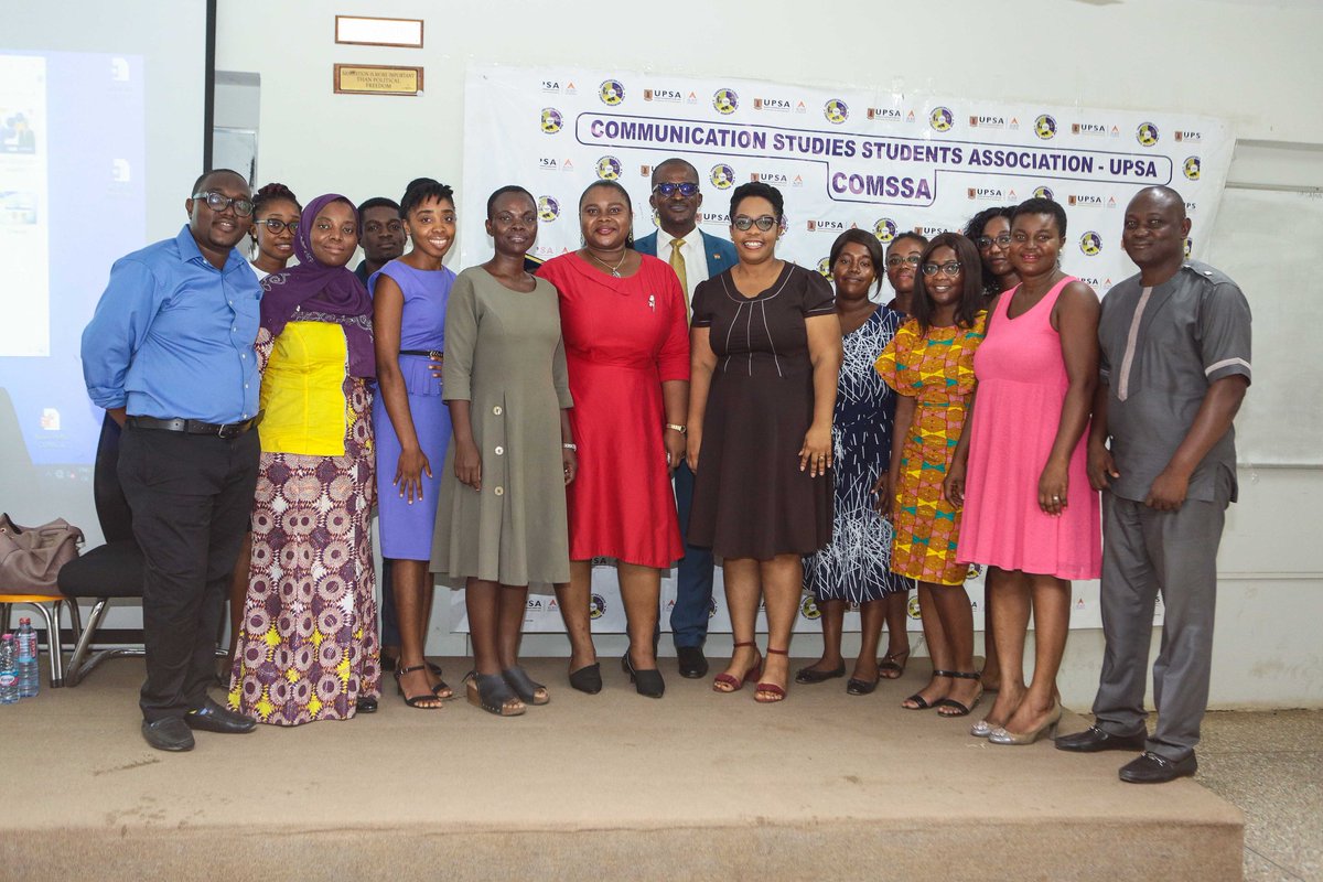 MahoganyConsult's tweet photo. Thank you to the Communications Students Association (COMMSA) of the @UPSAGhana for the exciting and insightful time with students. 

#MahoganyConsult #PR #AddingValue #Mentorship #NextGenerationPR https://t.co/N0ug3IEiz7